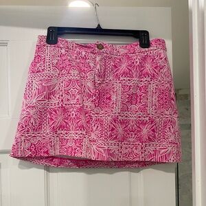 Lilly Pulitzer Pink Patterned Women's Skirt Size 4
